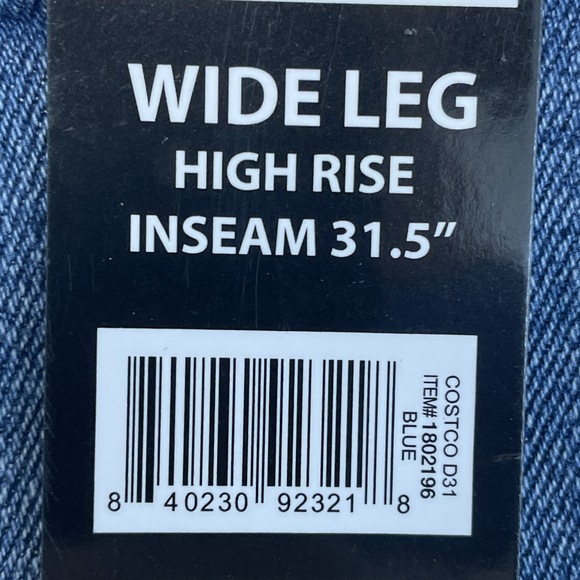 Well Worn Womens Size 6 / 28 Wide Leg Jeans Blue e0582 - Picture 5 of 6